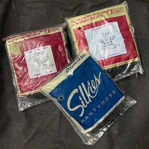 Silkies Women's Control Top Pantyhose & total leg control (2 Pair Pack) large